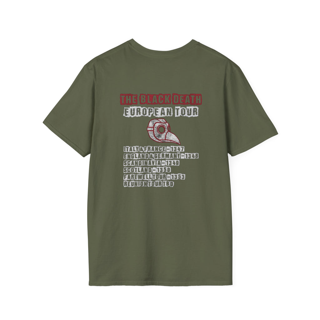 The Black Death European Tour Back Print T-Shirt