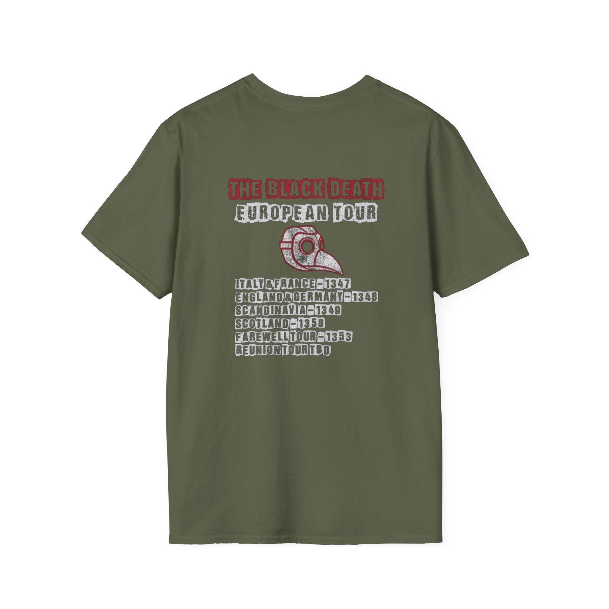 The Black Death European Tour Back Print T-Shirt