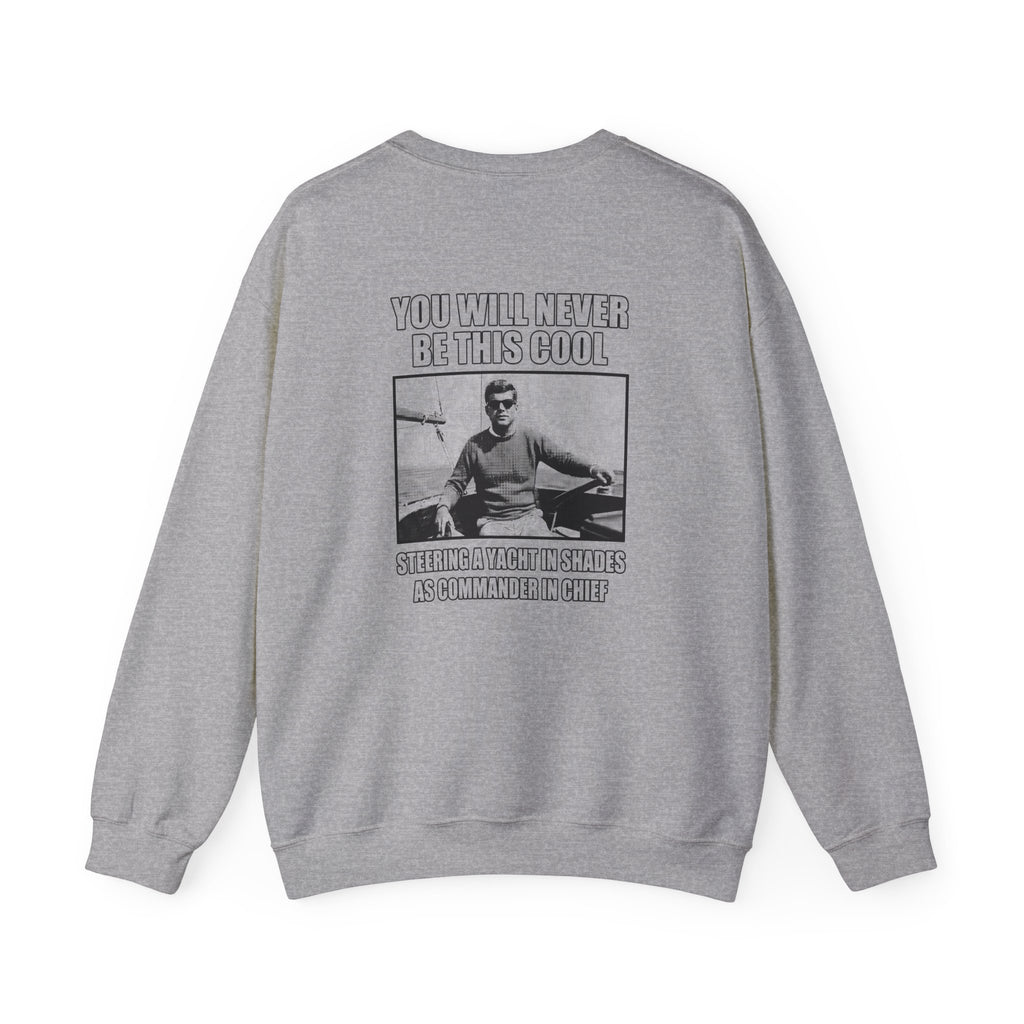 Jfk Yacht Sunglasses Flex Back Print Sweatshirt