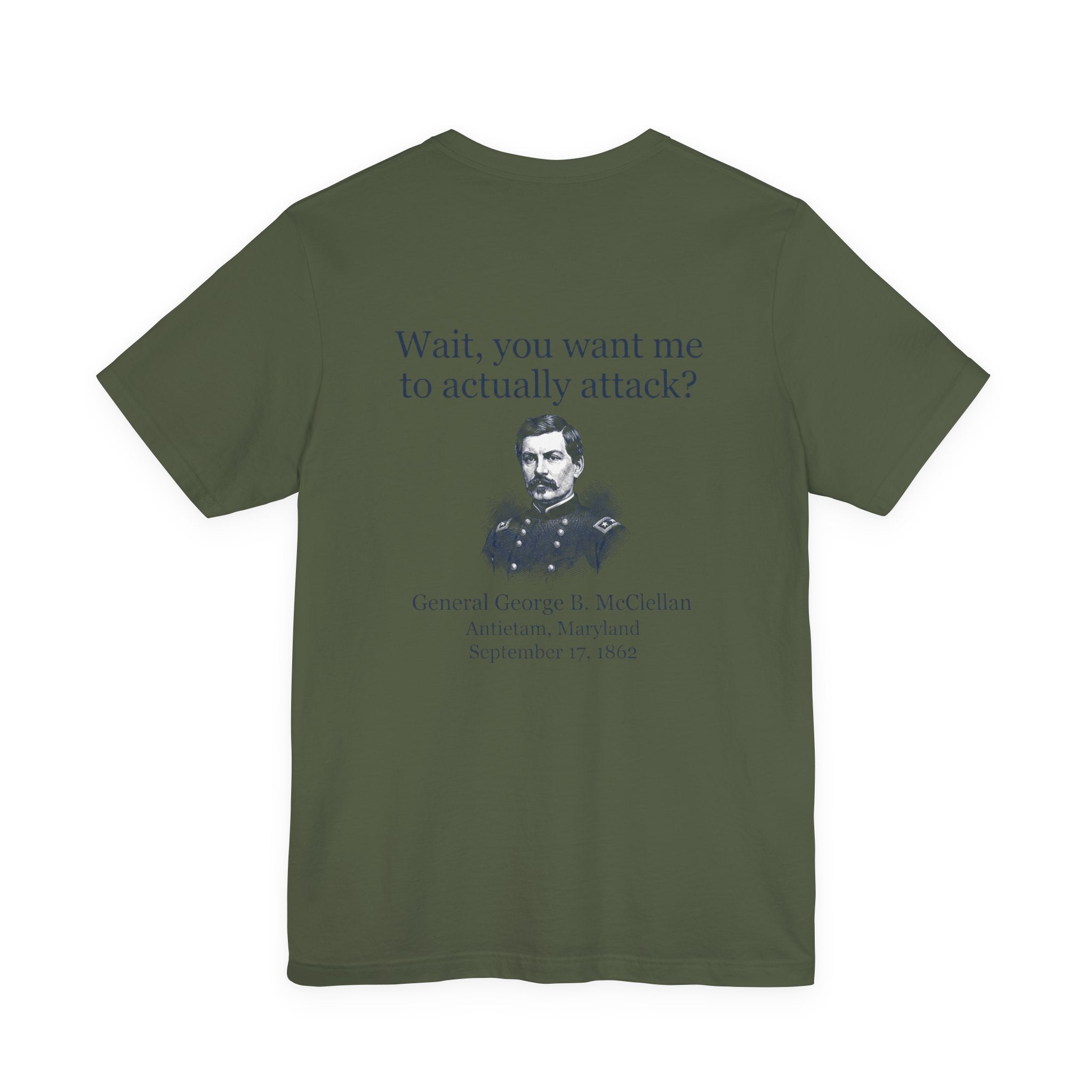 Mcclellan Antietam Attack Back Print Premium Tee