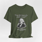 Thomas Jefferson Procrastination Double Spaced Premium Tee