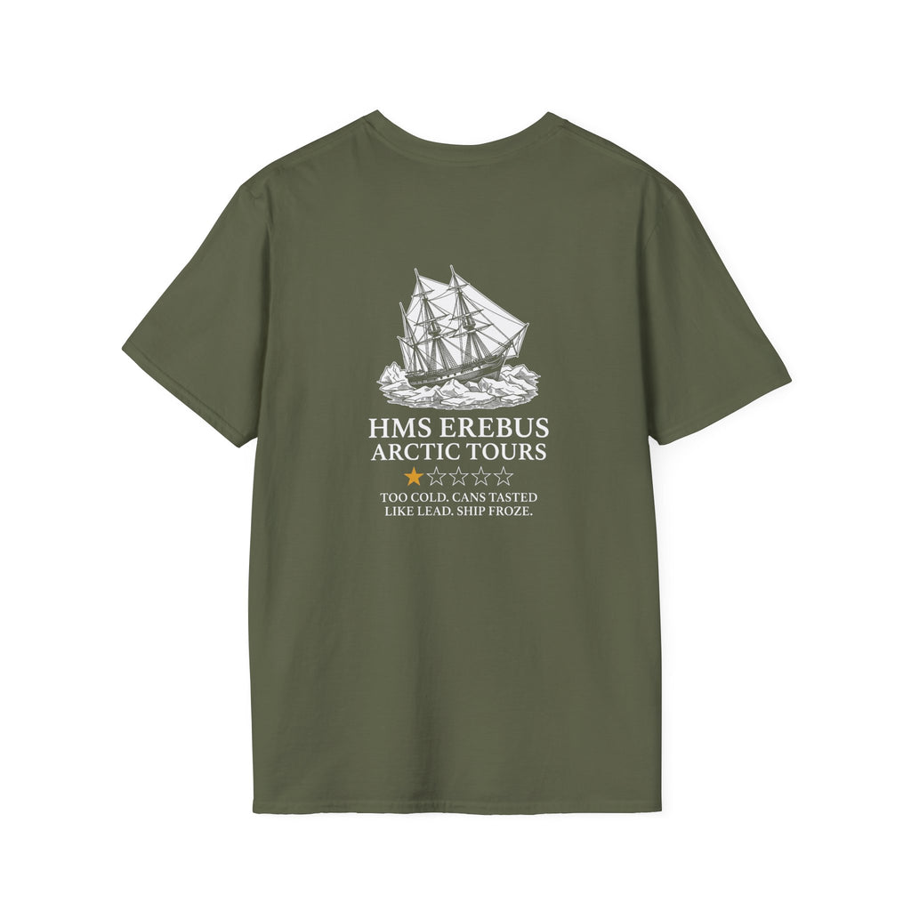 Hms Erebus Arctic Tours Back Print T-Shirt