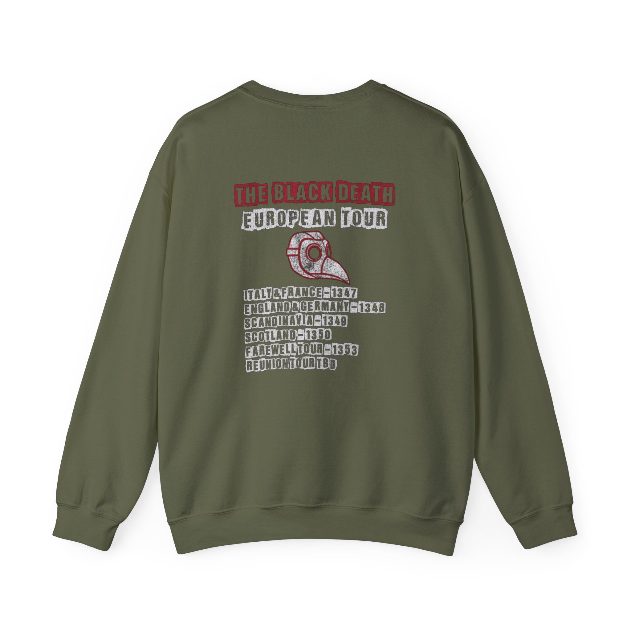 The Black Death European Tour Back Print Sweatshirt