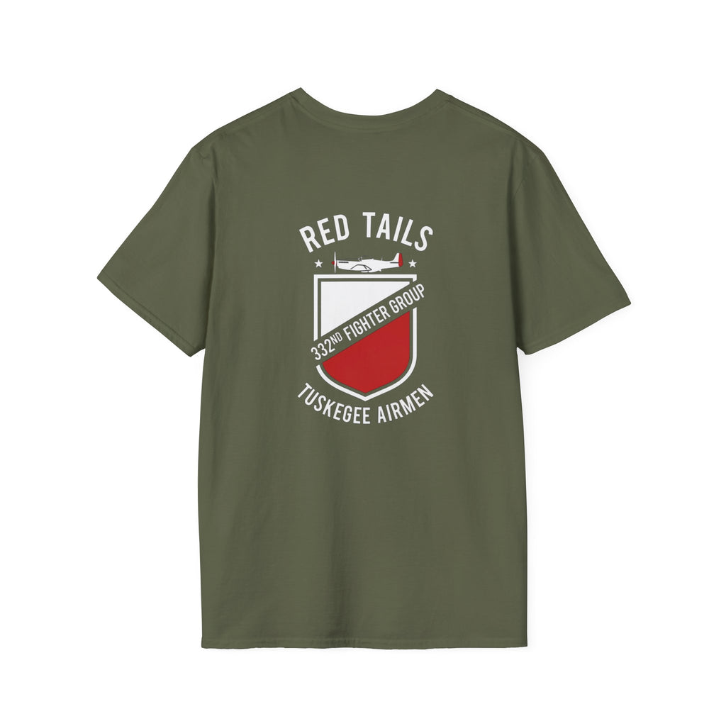 Red Tails 332nd Fighter Group Back Print T-Shirt