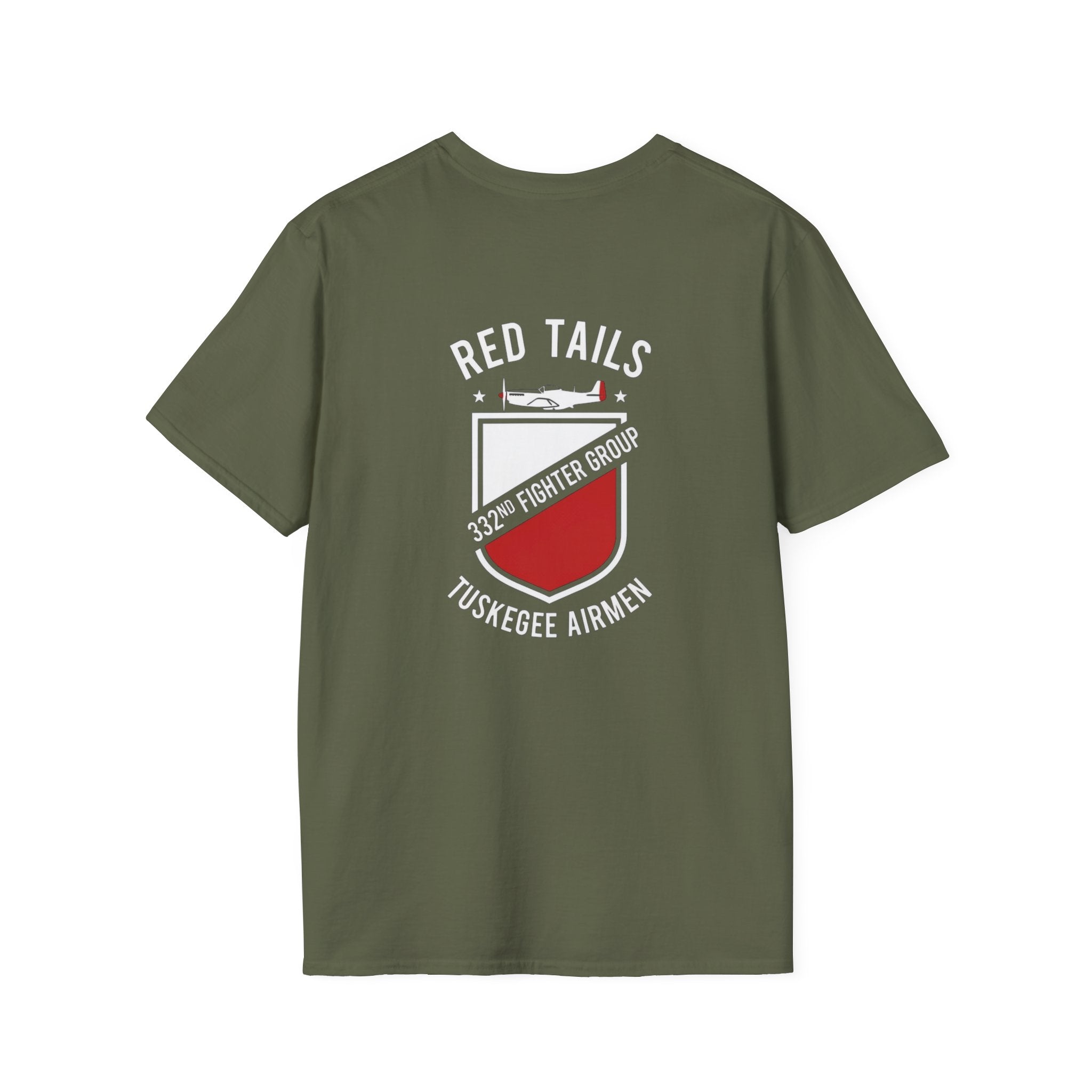 Red Tails 332nd Fighter Group Back Print T-Shirt