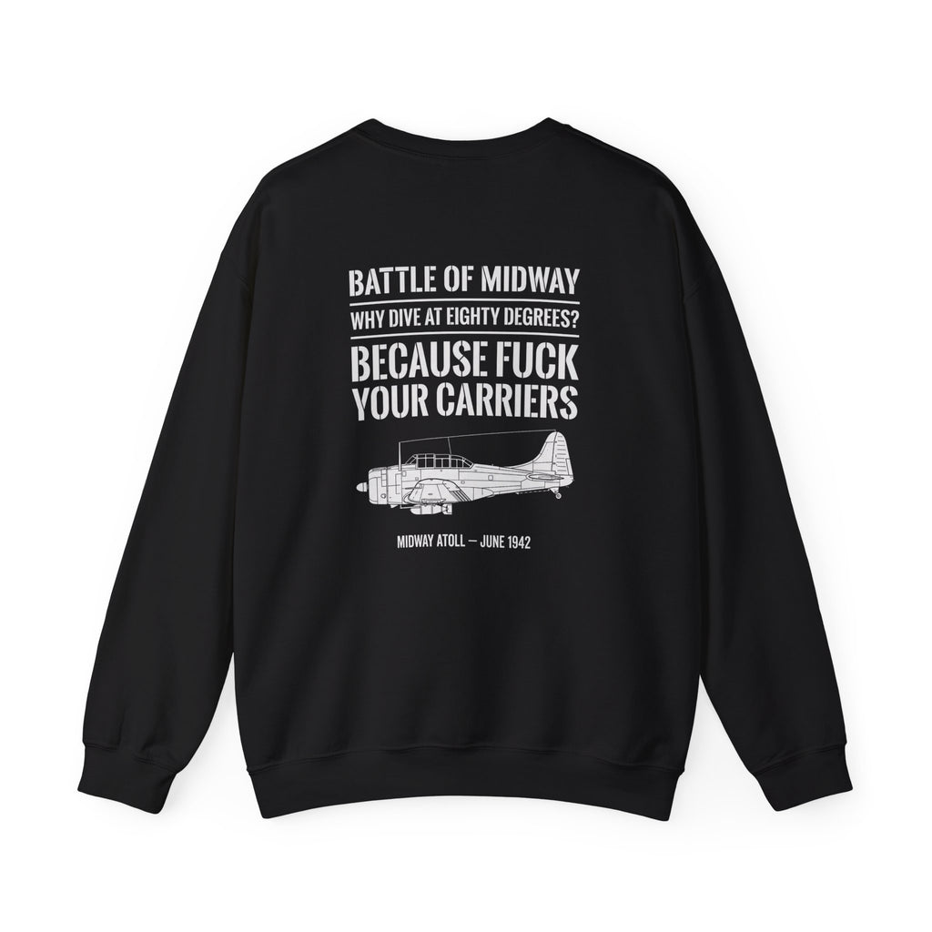 Battle of Midway Back Print Sweatshirt