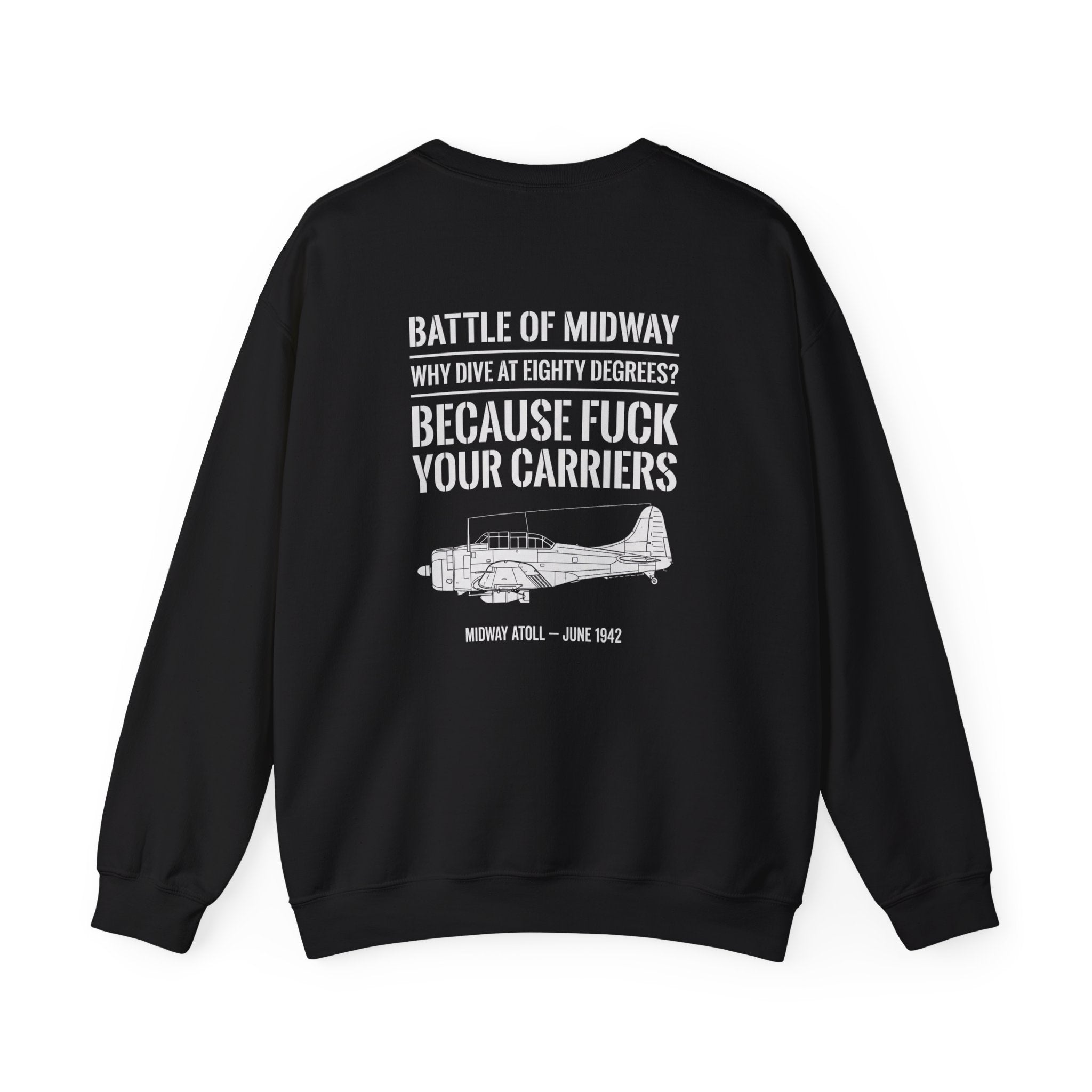 Battle of Midway Back Print Sweatshirt