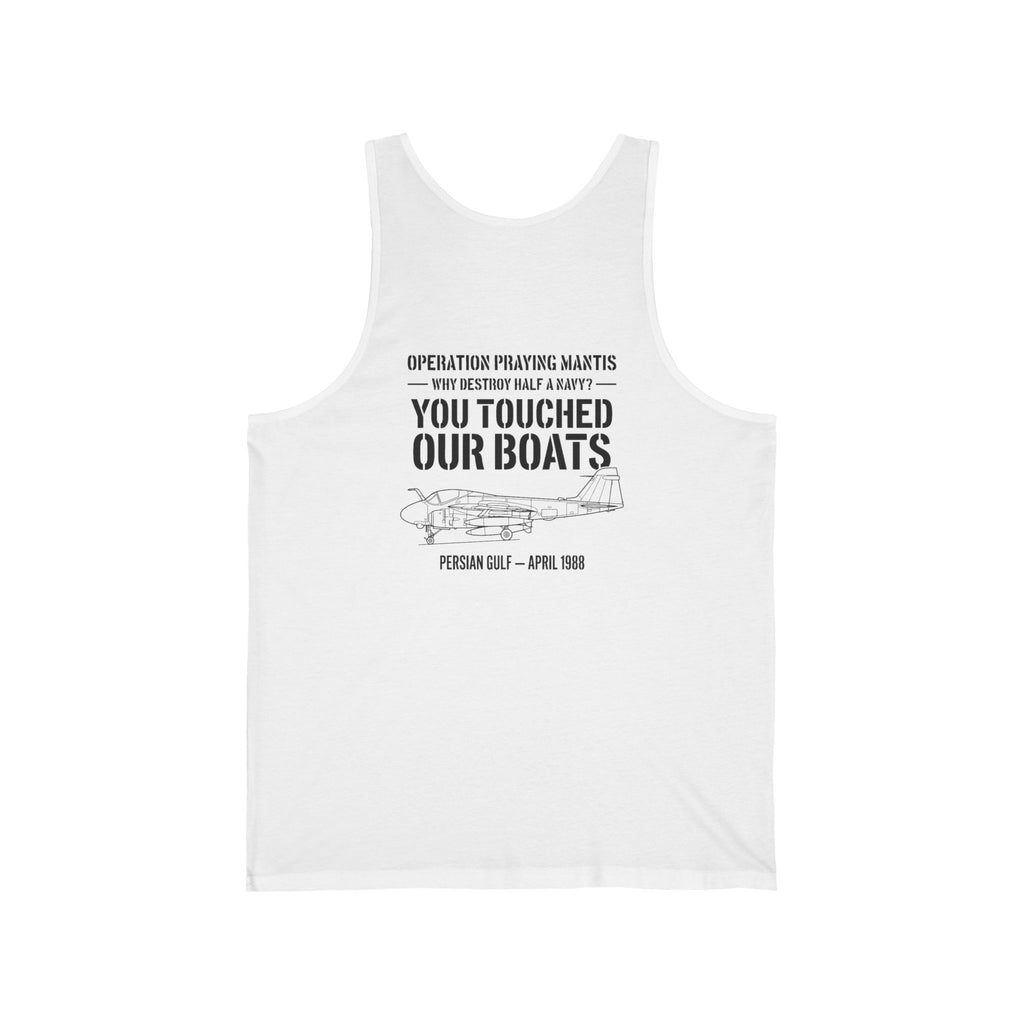 Operation Praying Mantis Back Print Tank Top