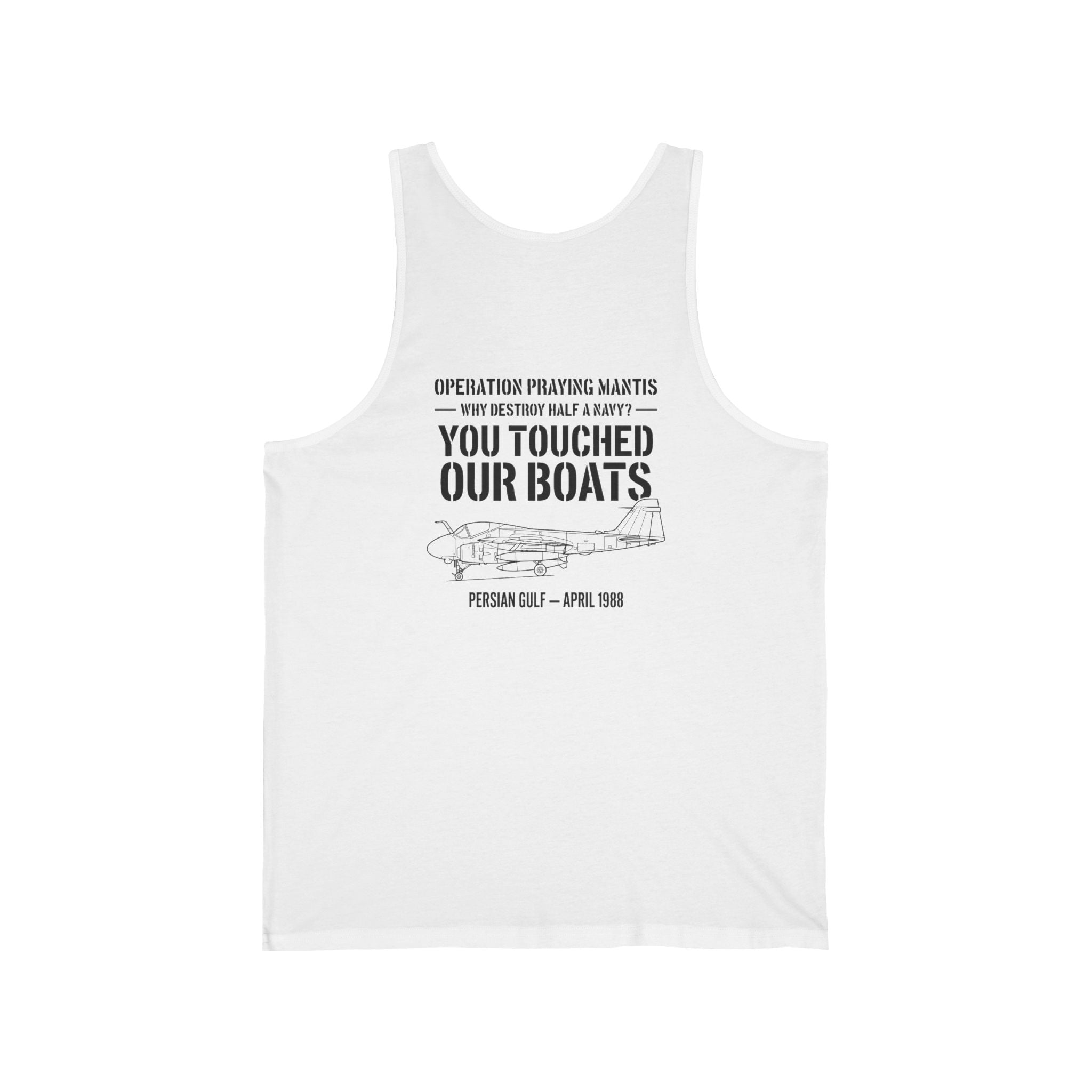 Operation Praying Mantis Back Print Tank Top