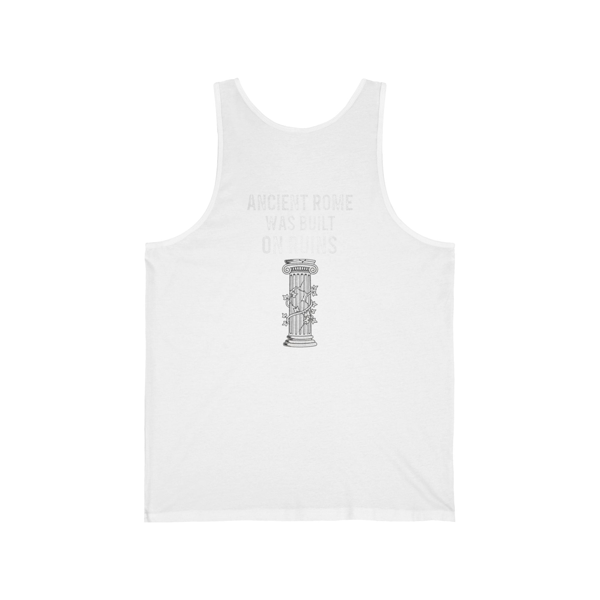 Ancient Rome Was Built On Back Print Tank Top