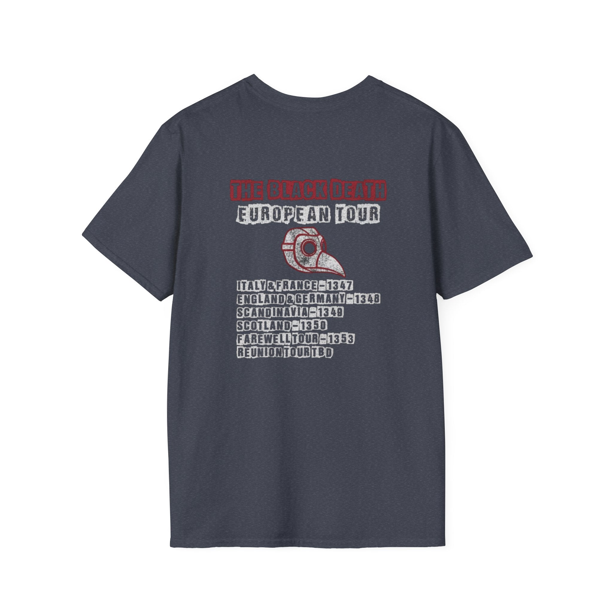 The Black Death European Tour Back Print T-Shirt