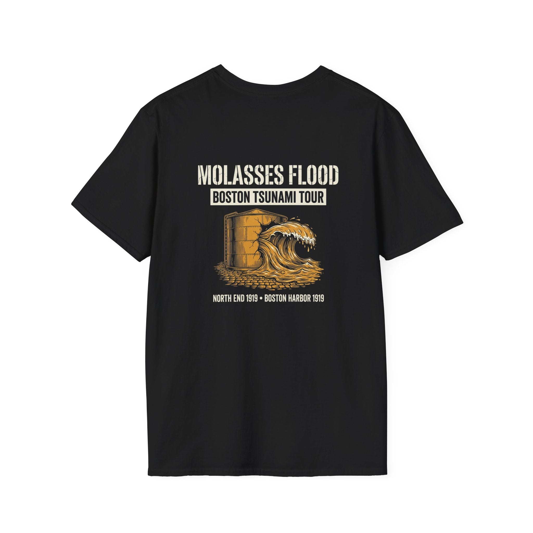 Boston Molasses Flood Tour Back Print T-Shirt
