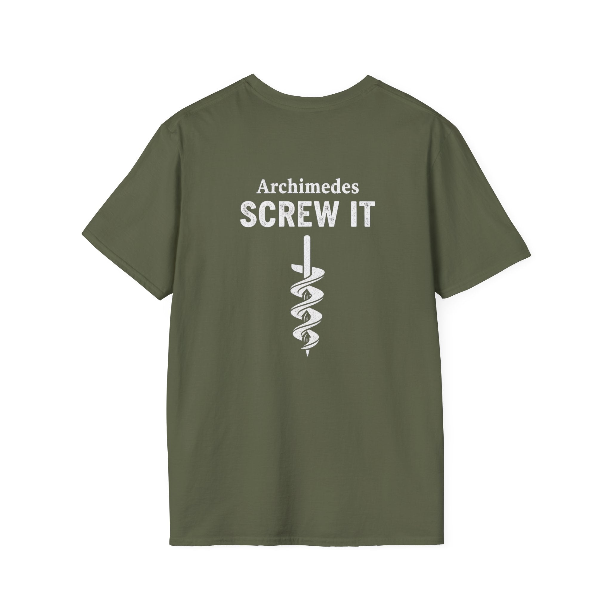 Archimedes Screw It Back Print T-Shirt