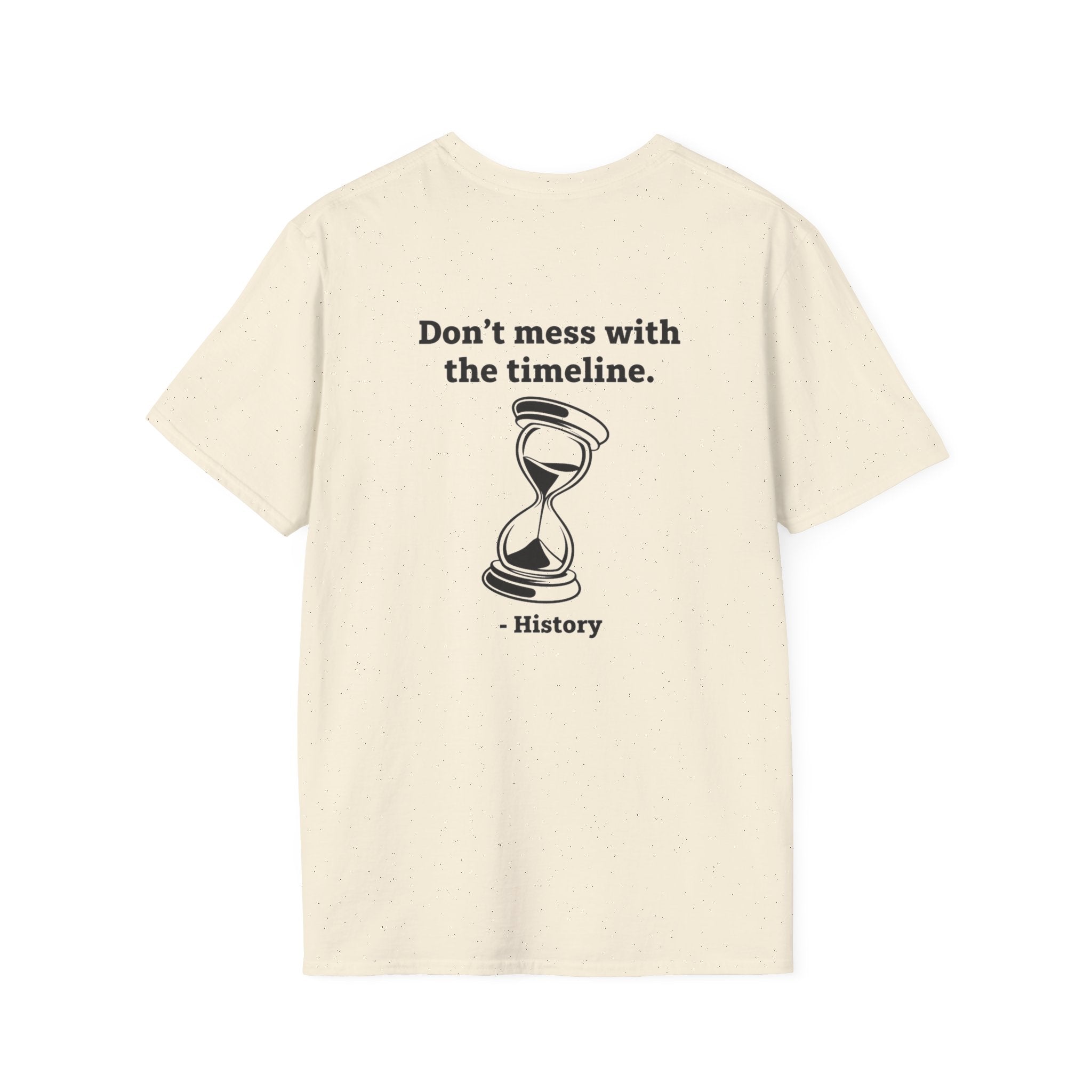 Time Travel Paradox Back Print T-Shirt