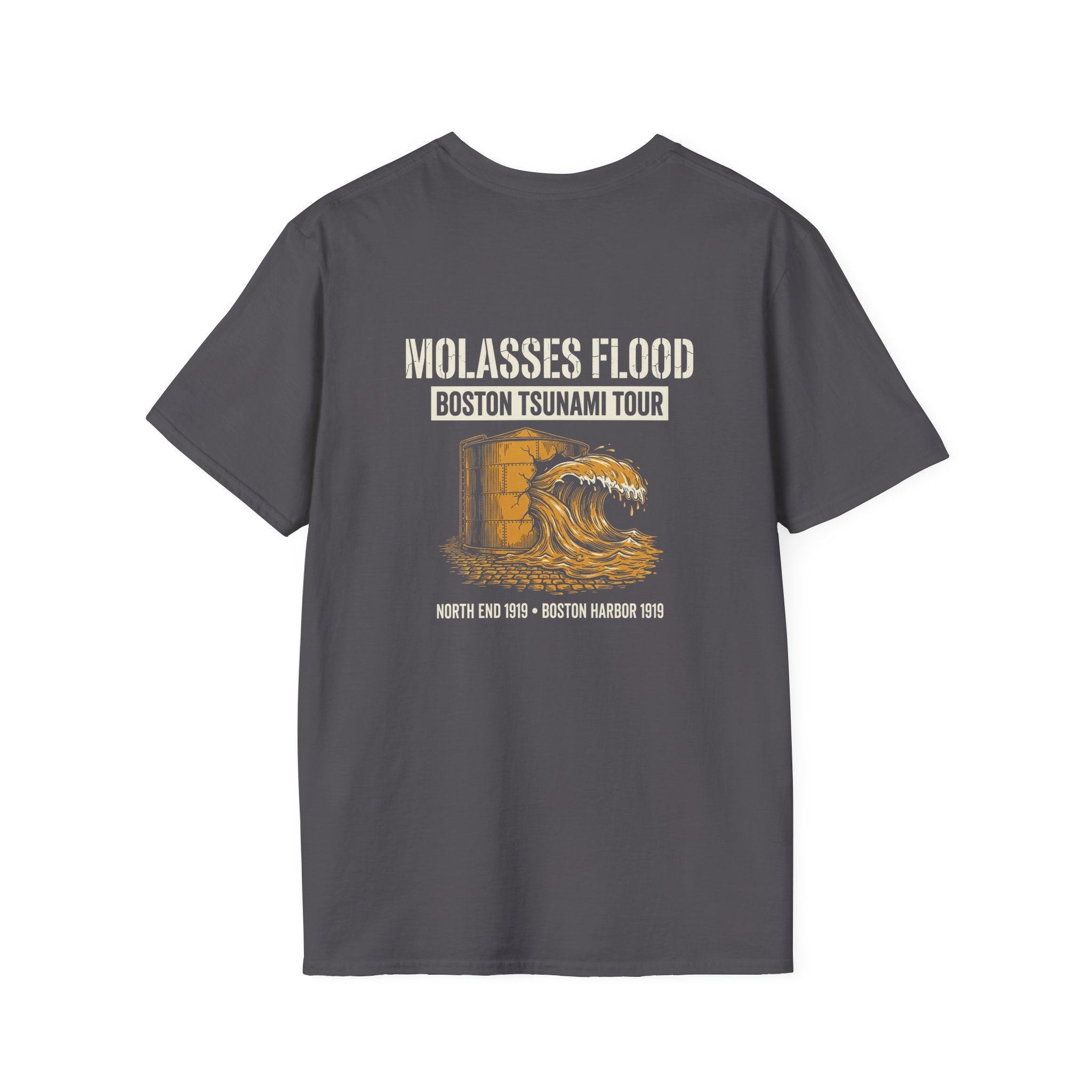 Boston Molasses Flood Tour Back Print T-Shirt