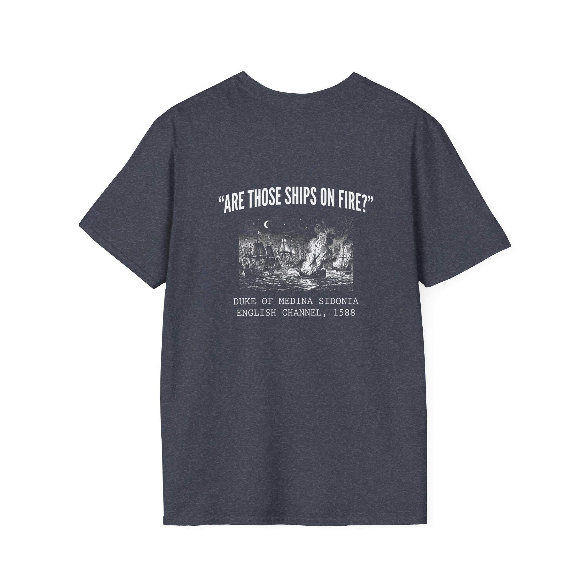Spanish Armada Fire Ships Back Print T-Shirt
