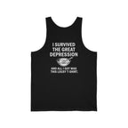 Great Depression Back Print Tank Top