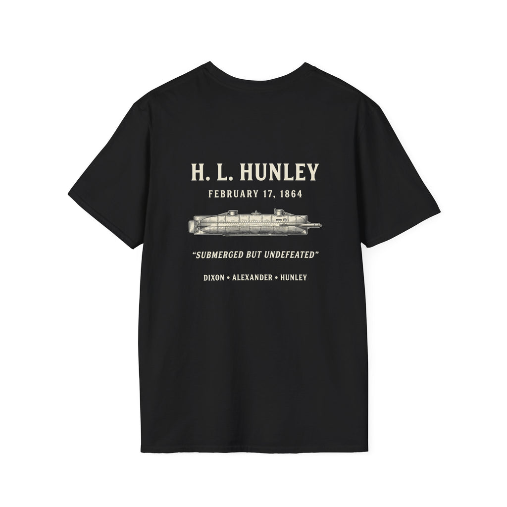 Css Hunley Submarine Memorial Back Print T-Shirt