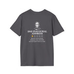 Inaugural Address Review Back Print T-Shirt