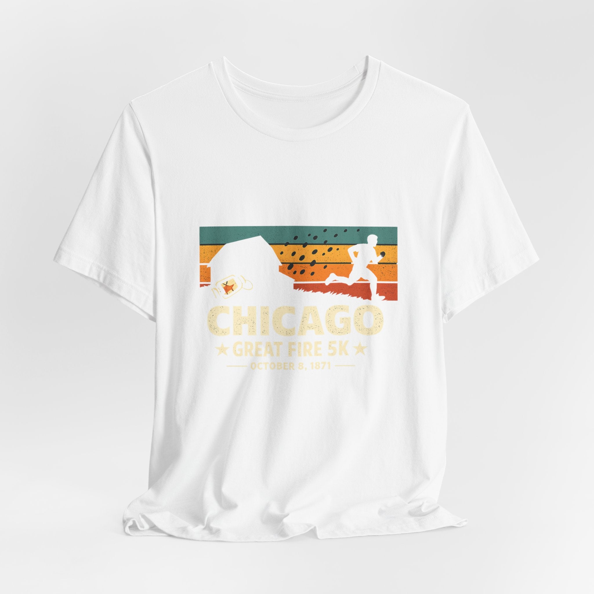 Chicago Great Fire 5K Retro Premium Tee