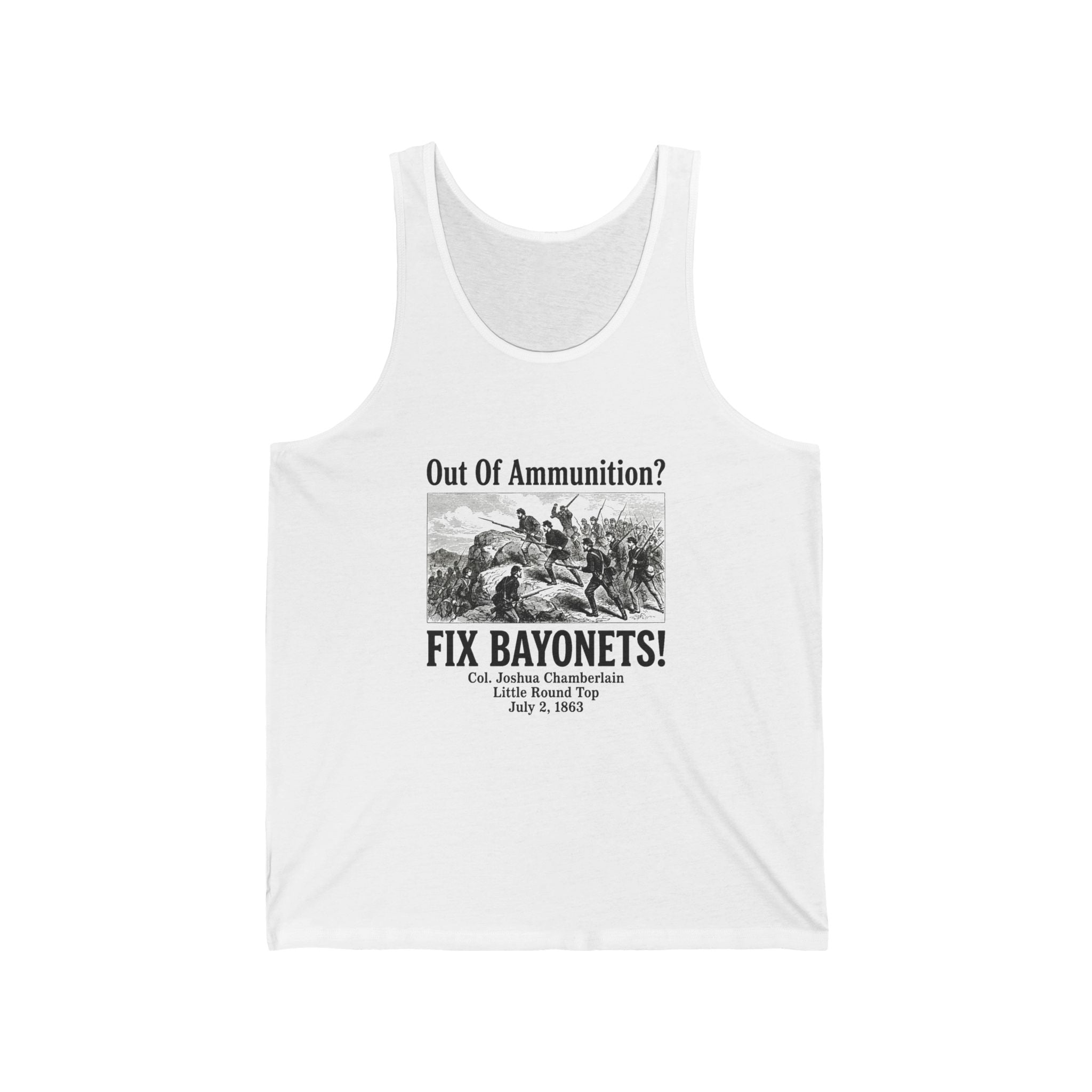 Out of Ammunition Fix Bayonets Tank Top