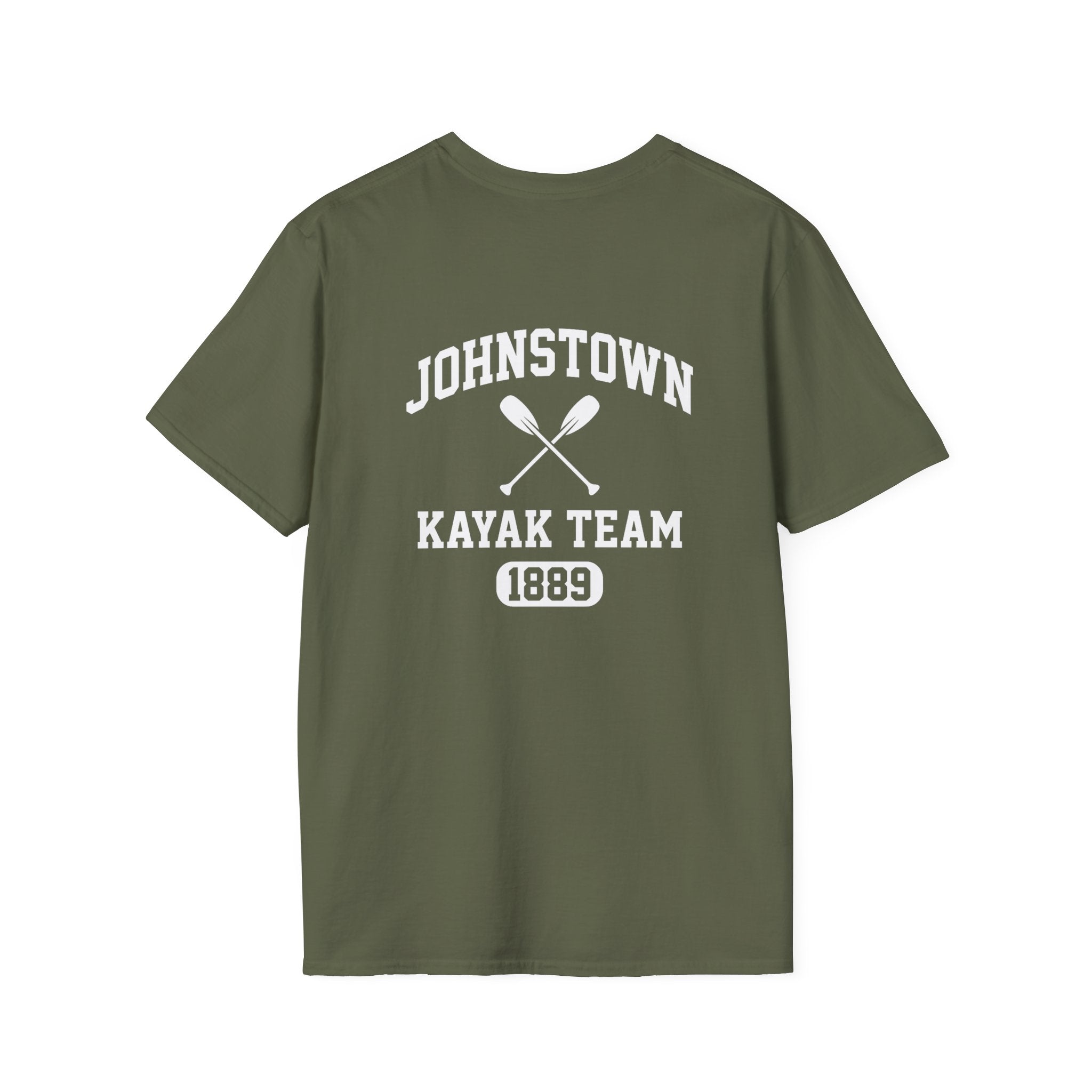 Johnstown Kayak Team Back Print T-Shirt
