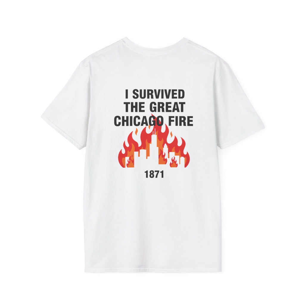 Great Chicago Fire Classic Back Print T-Shirt
