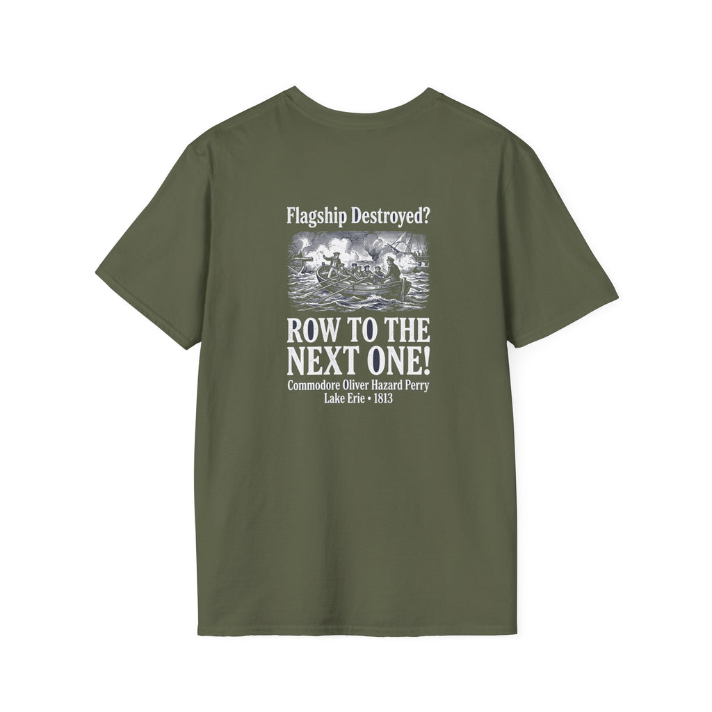 Row To The Next Ship Back Print T-Shirt
