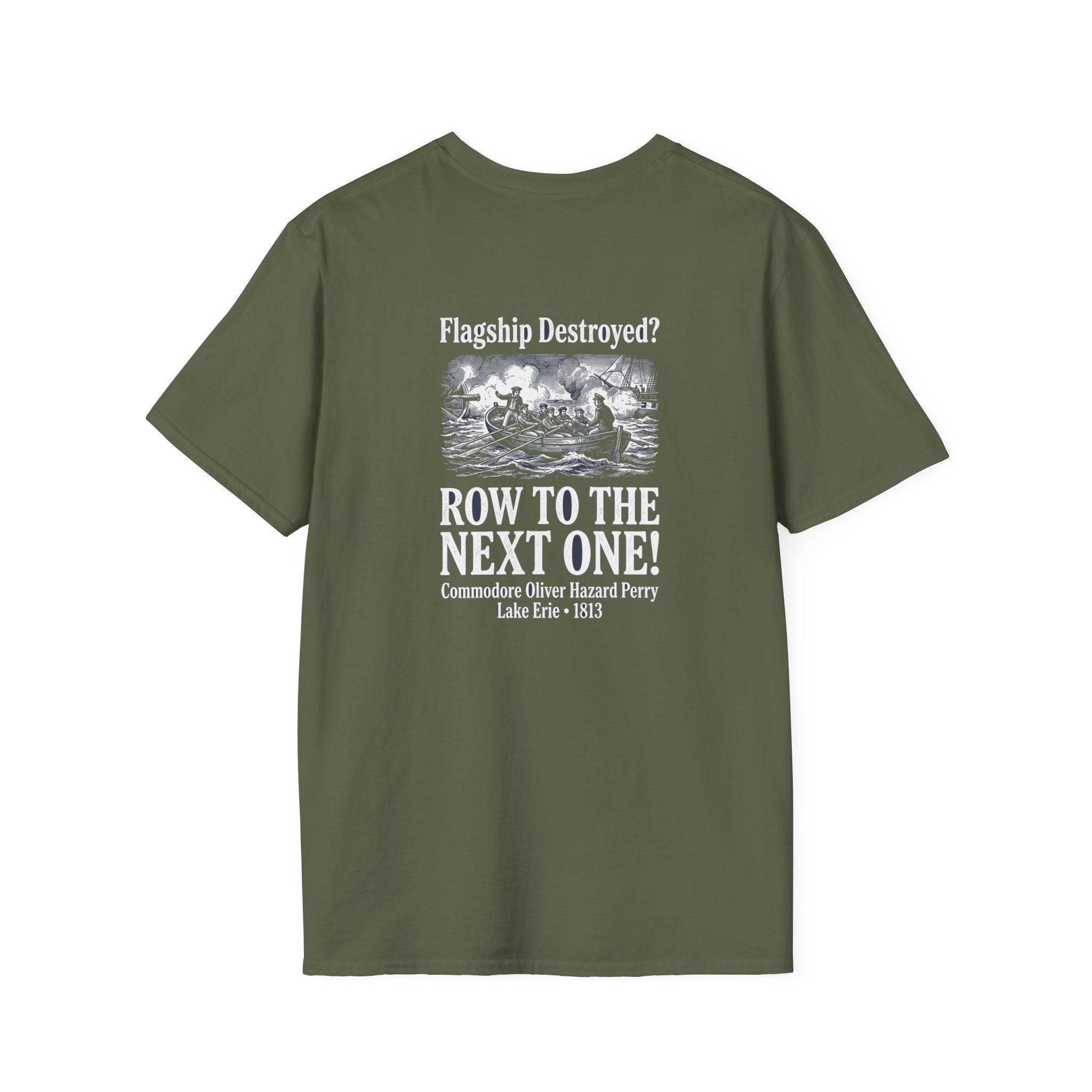Row To The Next Ship Back Print T-Shirt