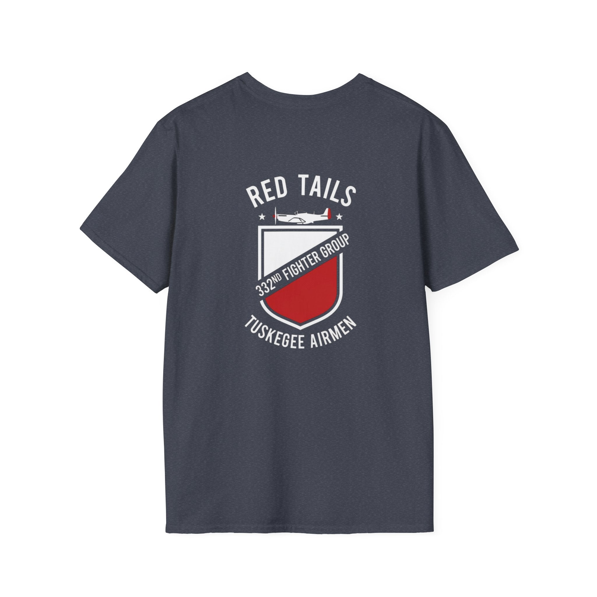 Red Tails 332nd Fighter Group Back Print T-Shirt