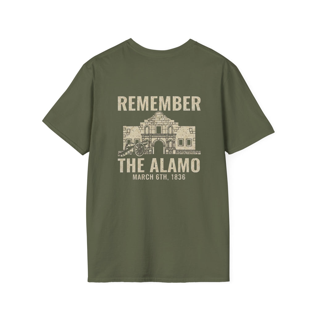 Remember the Alamo March 6th Back Print T-Shirt