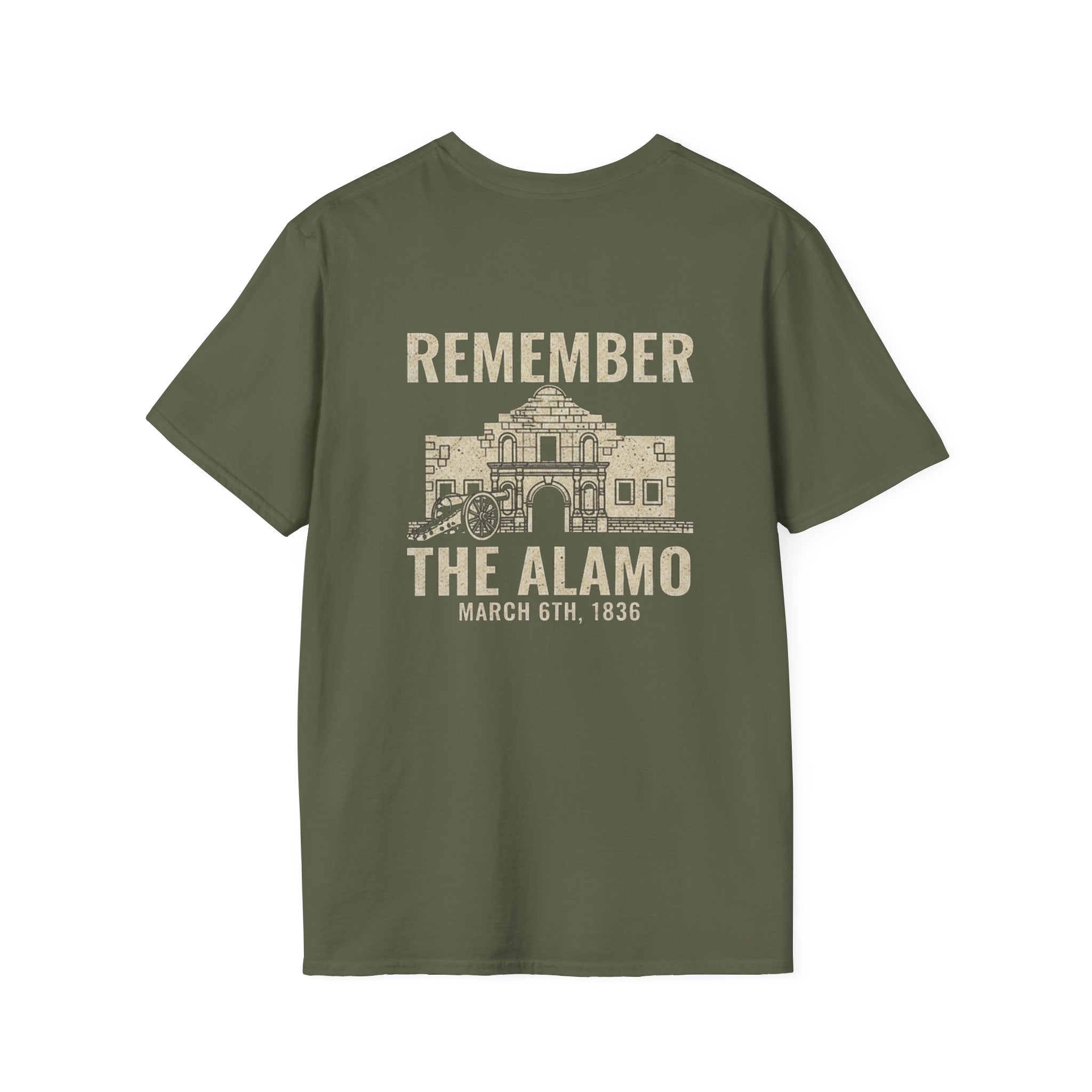 Remember the Alamo March 6th Back Print T-Shirt