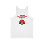 I Survived The Great Fire Back Print Tank Top