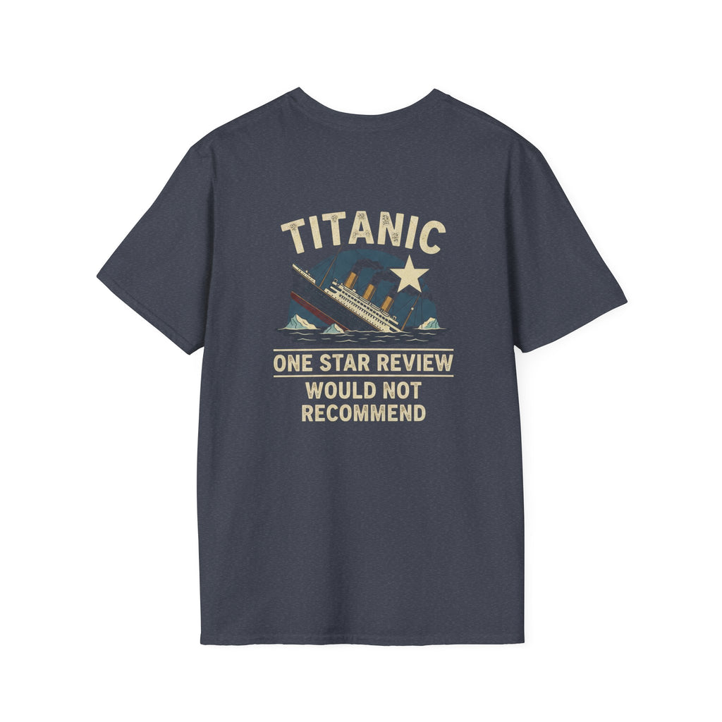 Titanic One Star Review Back Print T-Shirt