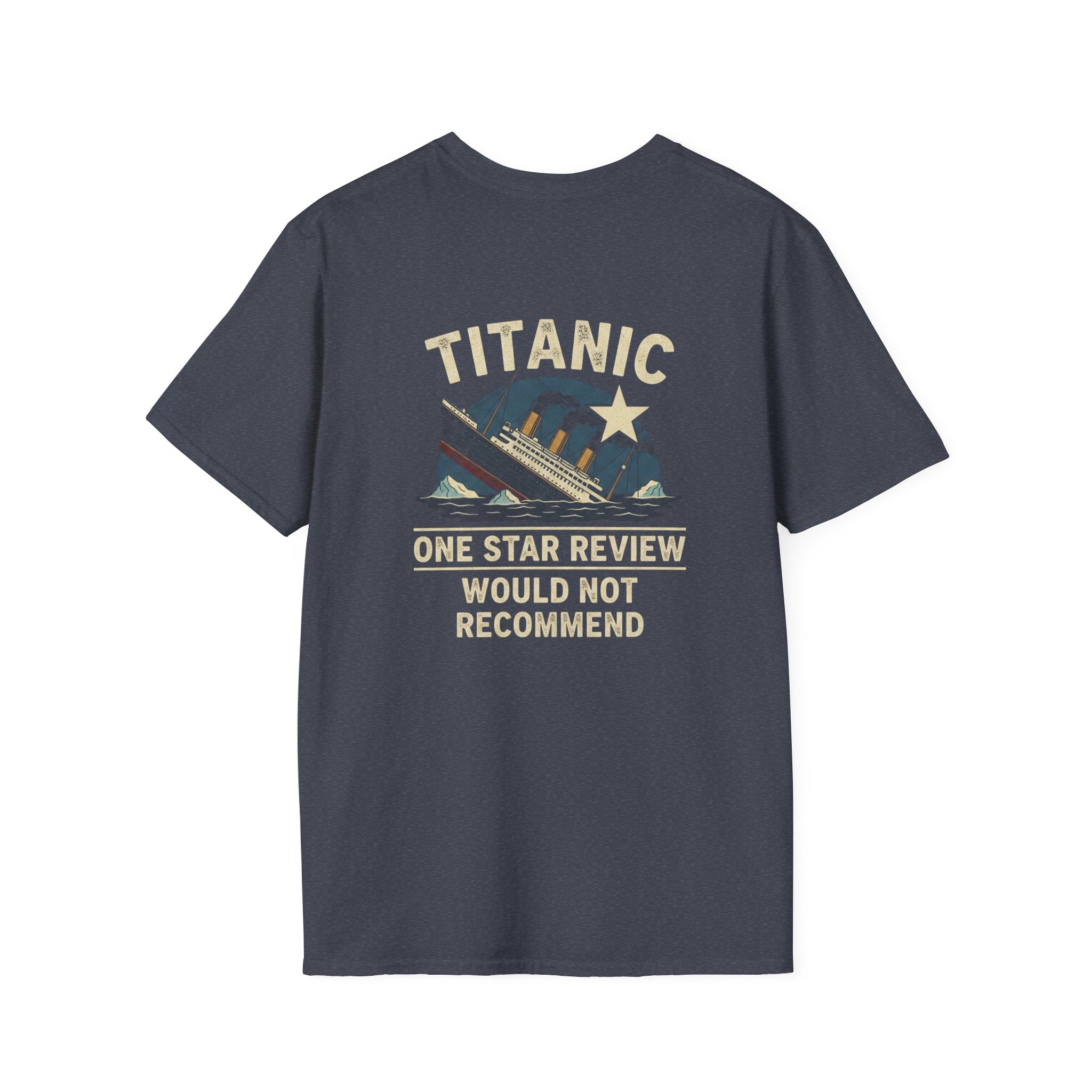 Titanic One Star Review Back Print T-Shirt