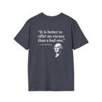 George Washington No Excuse Back Print T-Shirt