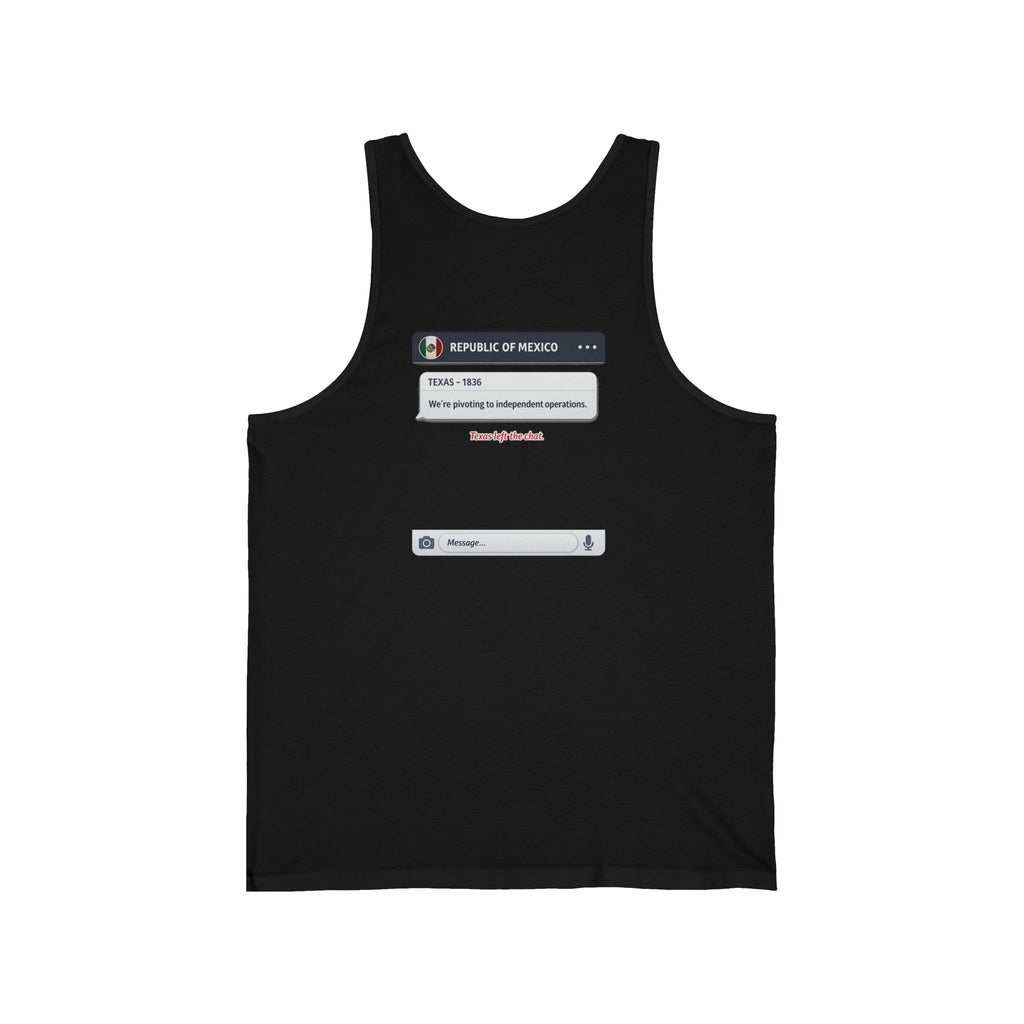 Texas Independence Group Chat Back Print Tank Top