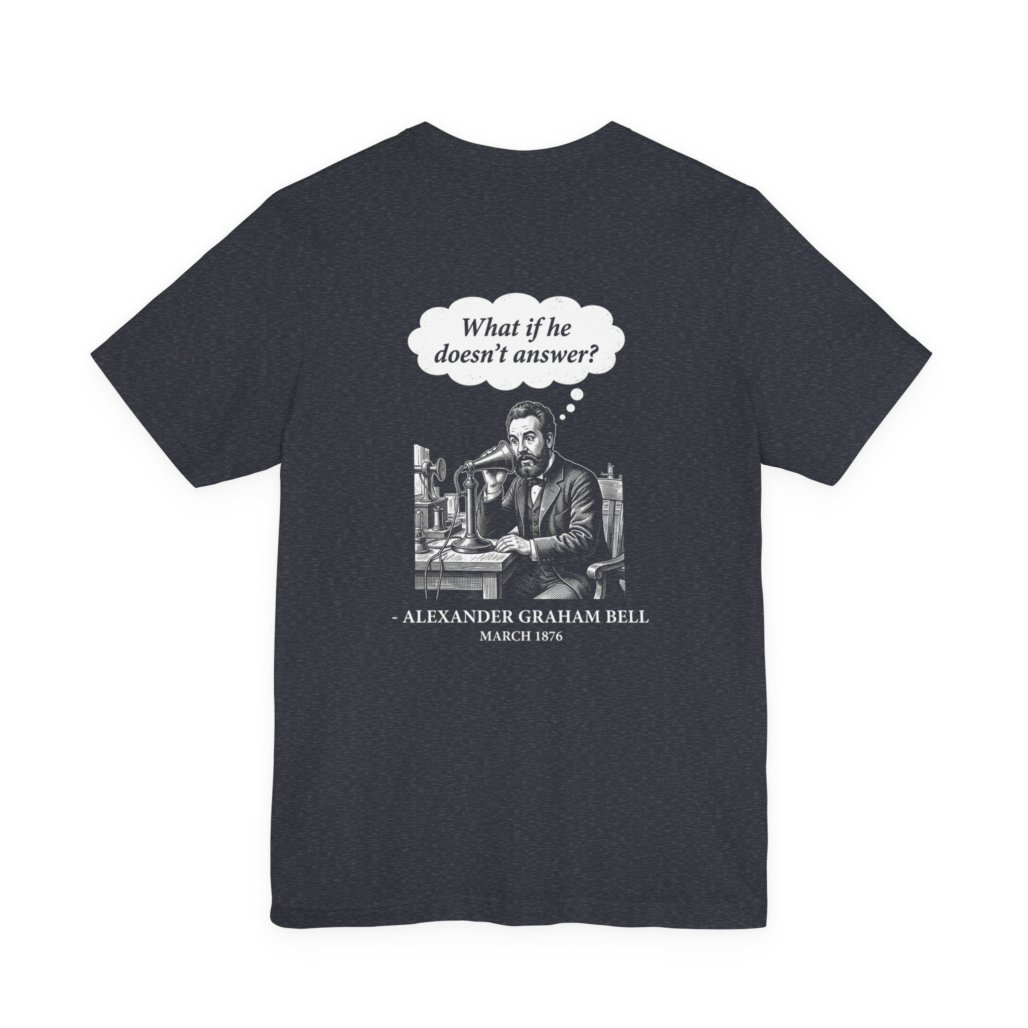 First Phone Call Panic Back Print Premium Tee