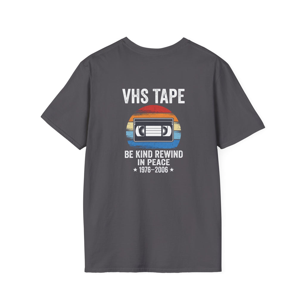 Vhs Tape Memorial Back Print T-Shirt