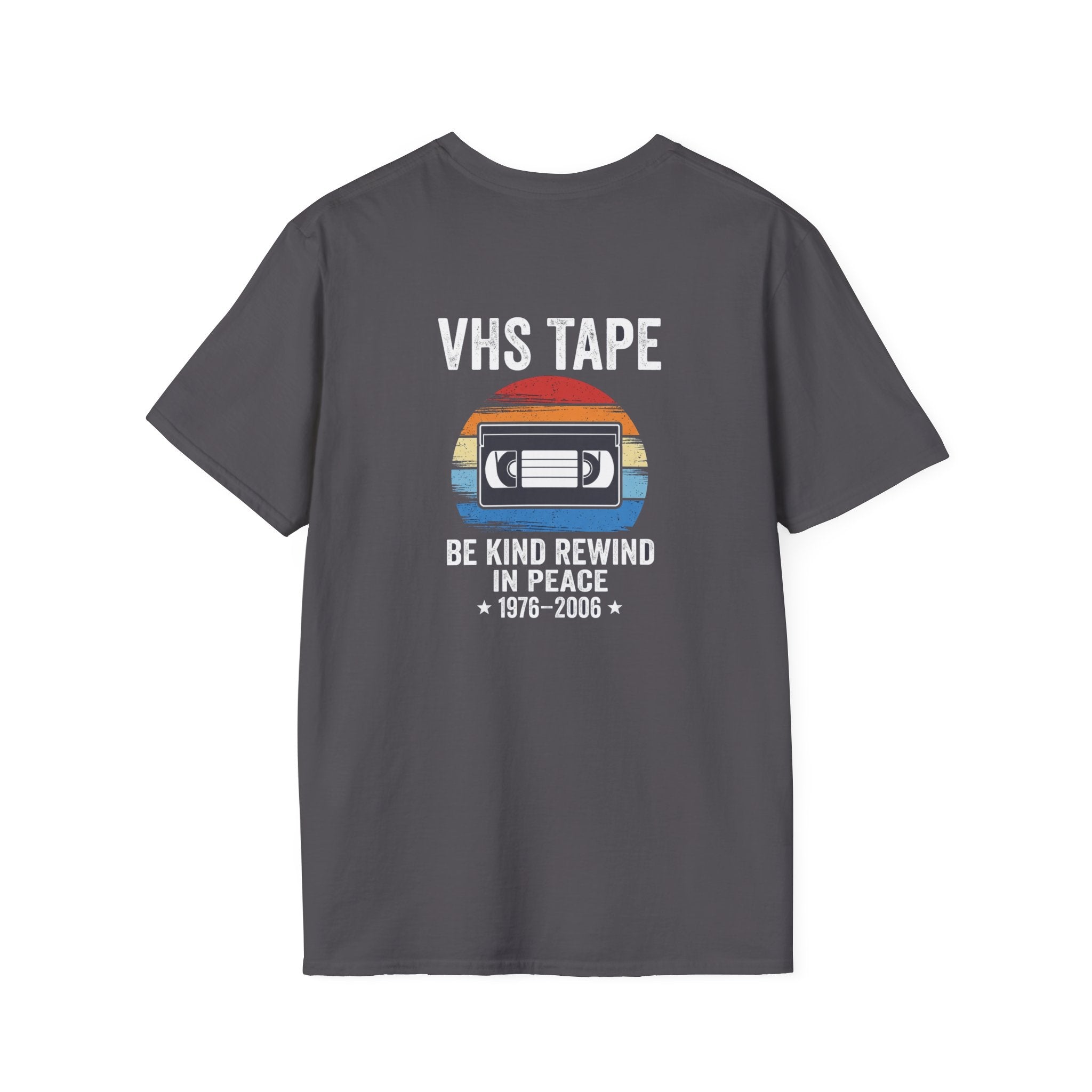 Vhs Tape Memorial Back Print T-Shirt