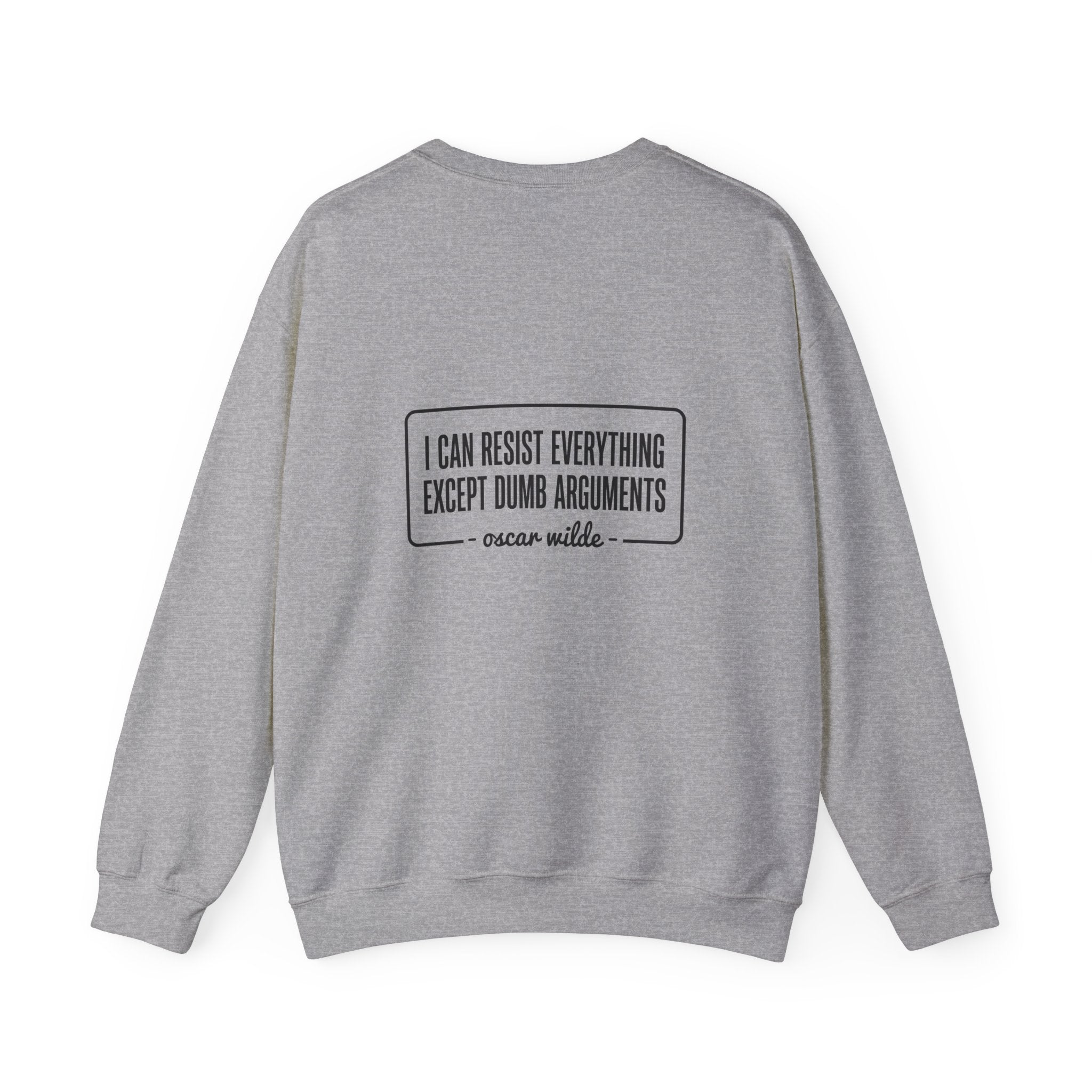 Oscar Wilde Quote Back Print Sweatshirt