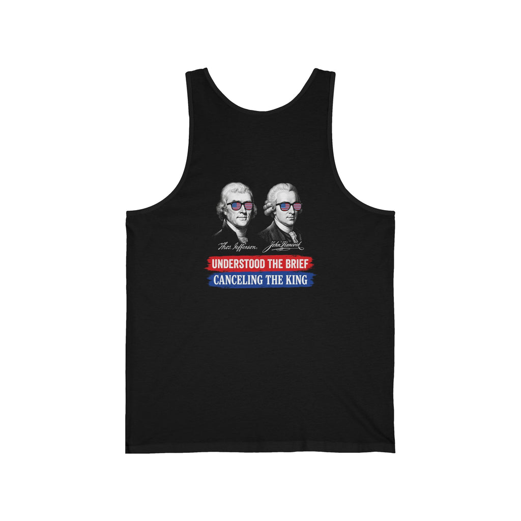 Jefferson Hancock Canceling The King Back Print Tank Top