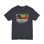 Chicago Great Fire 5K Retro Back Print Premium Tee