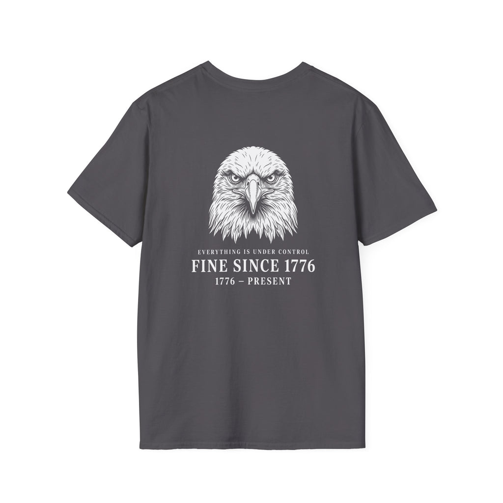 Stressed Eagle Fine Since Back Print T-Shirt