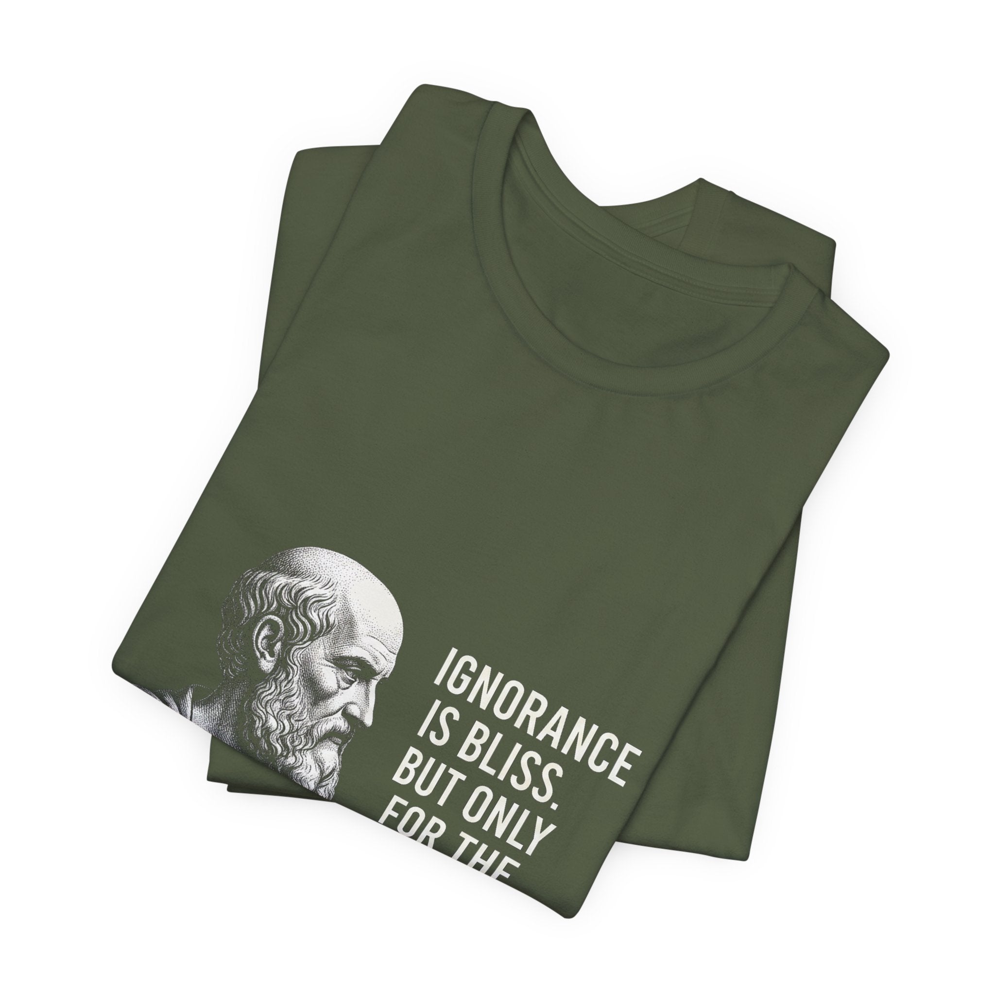 Socrates Ignorance Is Bliss Quote Premium Tee