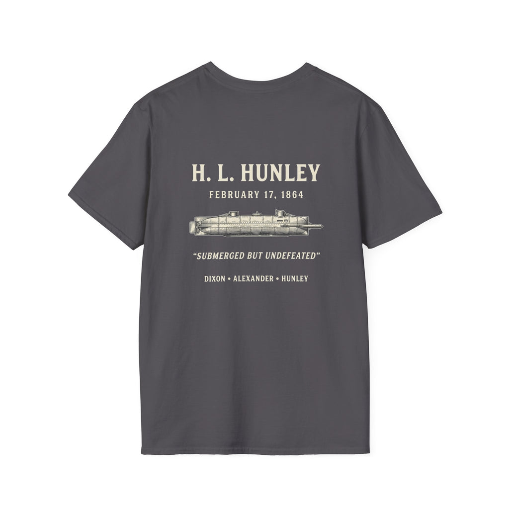 Css Hunley Submarine Memorial Back Print T-Shirt