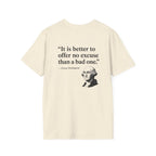 George Washington No Excuse Back Print T-Shirt
