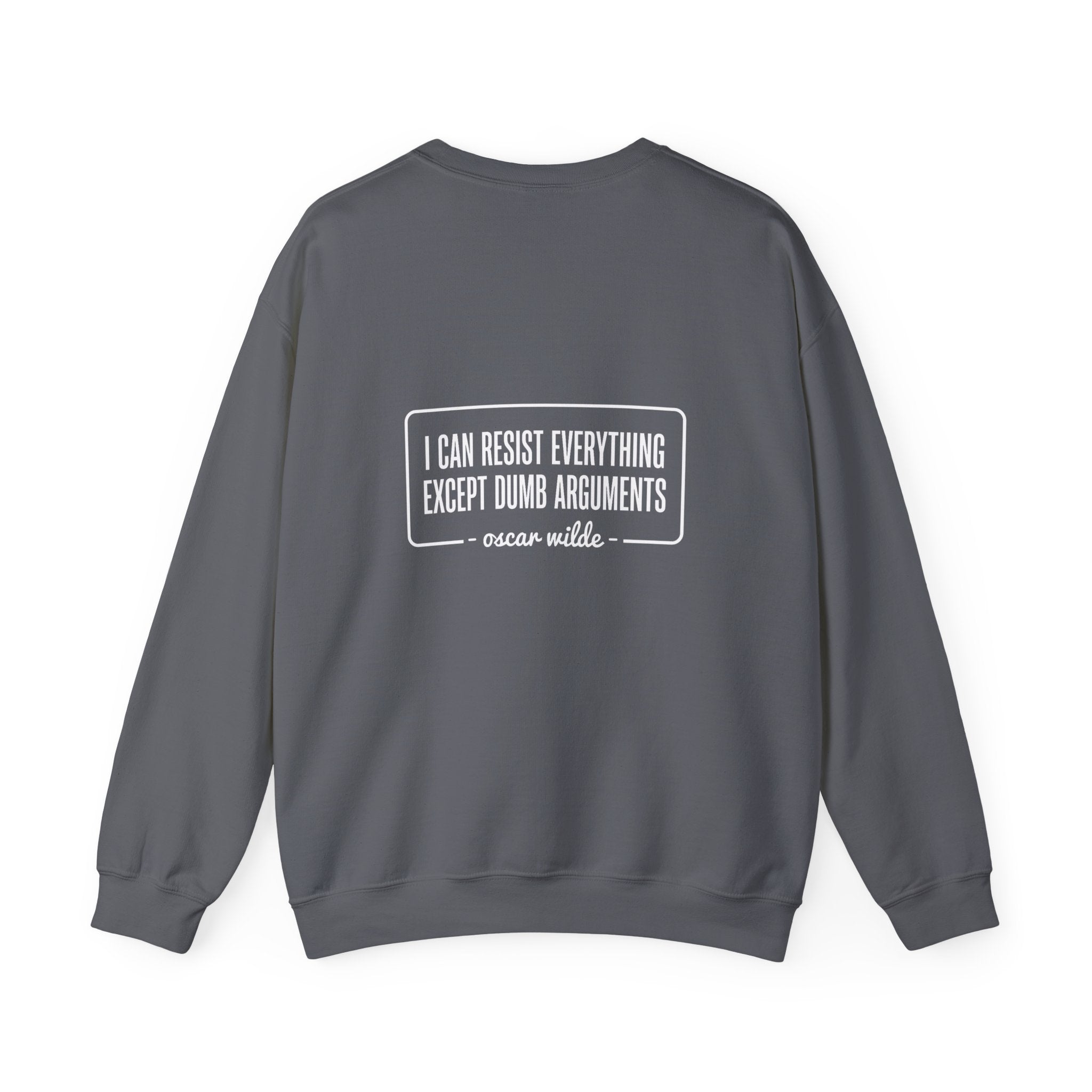 Oscar Wilde Quote Back Print Sweatshirt