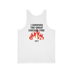 Great Chicago Fire Classic Back Print Tank Top