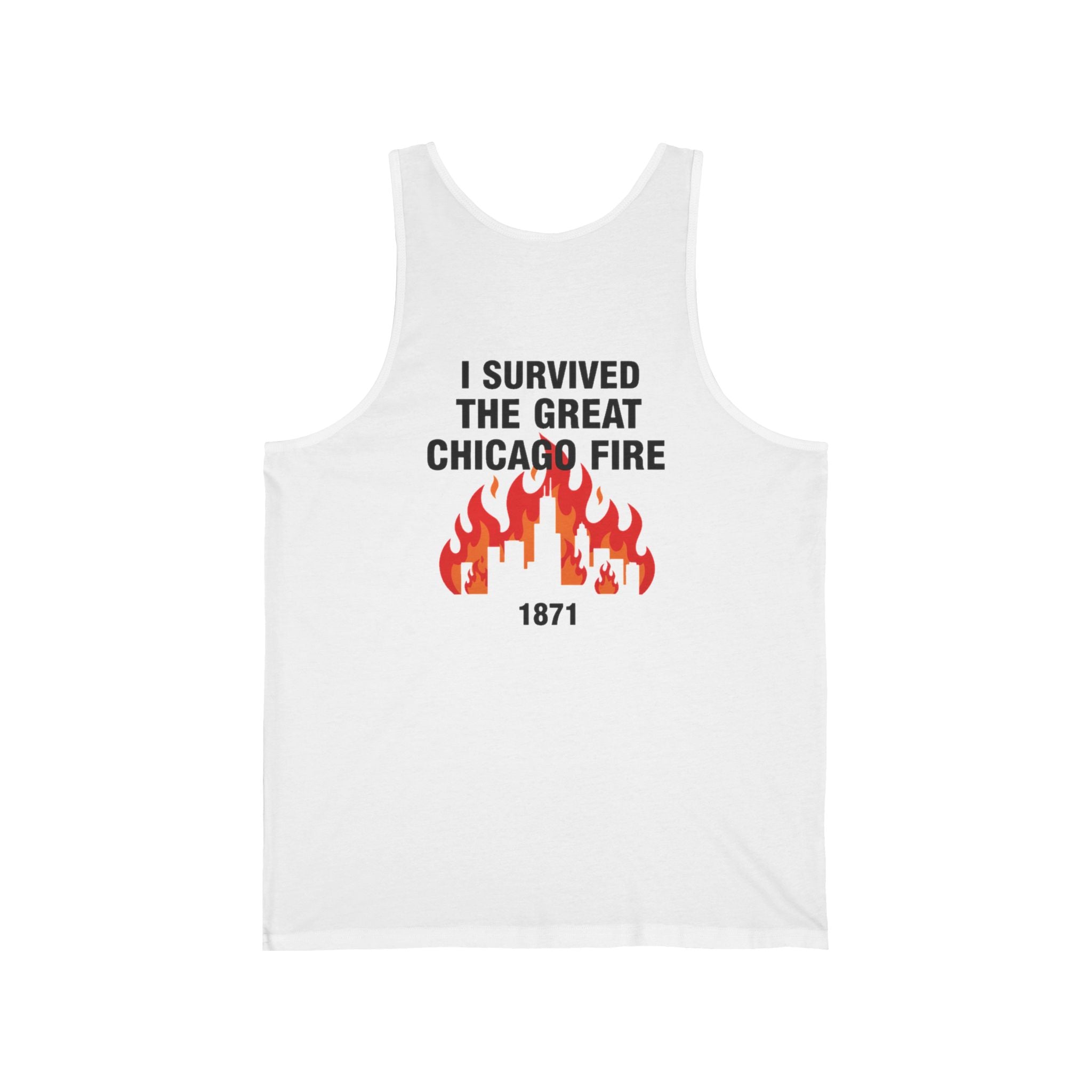 Great Chicago Fire Classic Back Print Tank Top